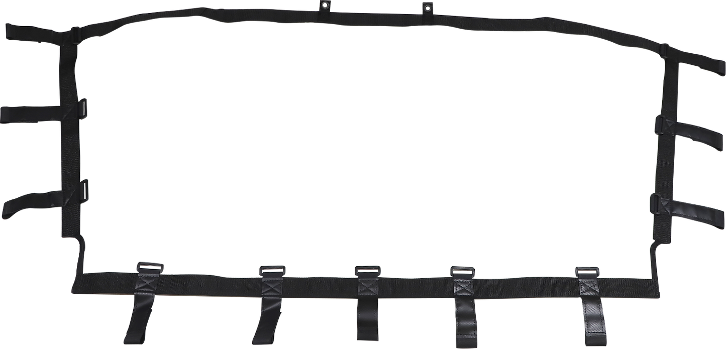Moose Offroad rear windscreen for Kawasaki KRX side-by-side ATV, made of durable transparent material.