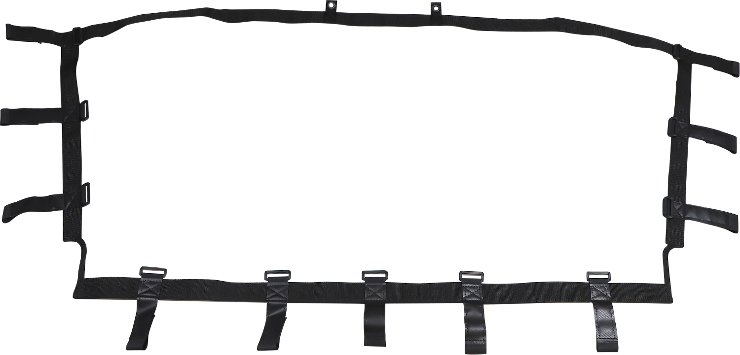 Moose Offroad rear windscreen for Kawasaki KRX side-by-side ATV, made of durable transparent material.