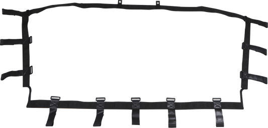 Moose Offroad rear windscreen for Kawasaki KRX side-by-side ATV, made of durable transparent material.