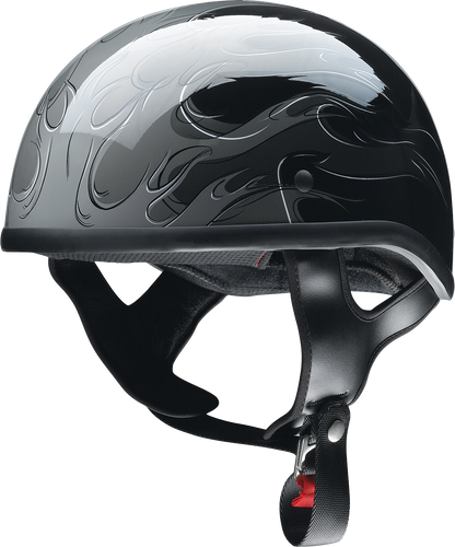 Z1R CC Beanie Helmet in Hellfire Gray, large size, with helmet design and branding visible on the Z1R motorcycle helmet.