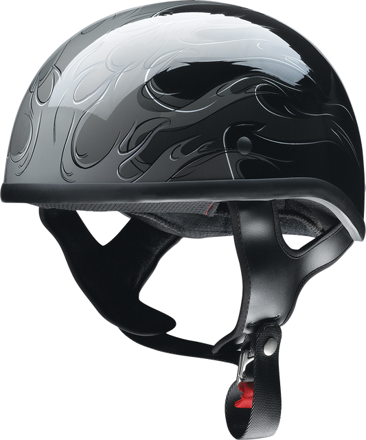 Z1R CC Beanie Helmet in Hellfire Gray, large size, with helmet design and branding visible on the Z1R motorcycle helmet.