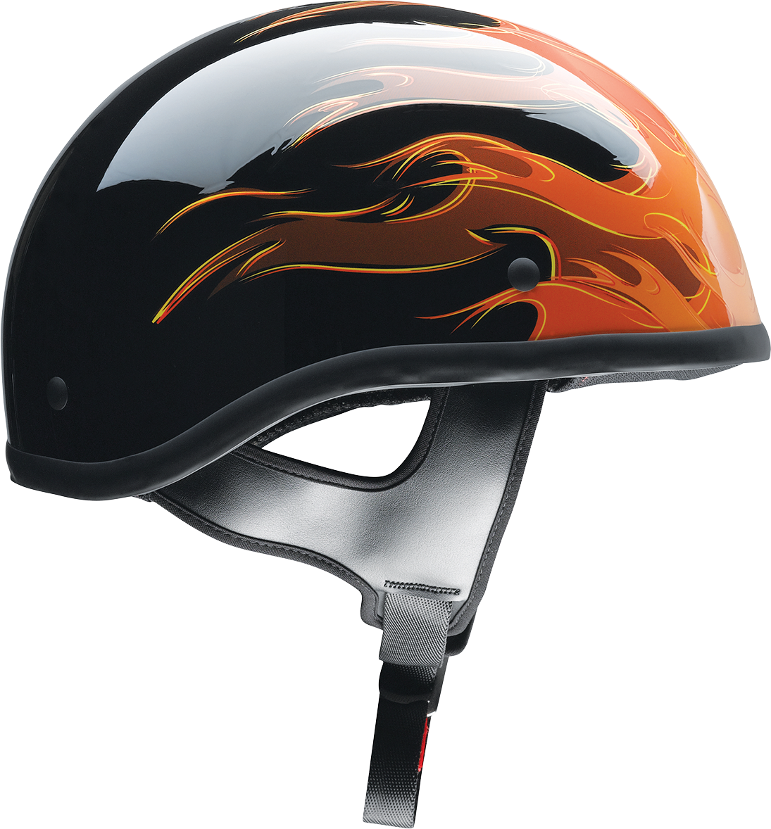 Z1R Z1R CC Beanie helmet in Hellfire Orange, Medium size, with sleek design and matte finish.