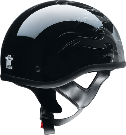 Z1R Z1R CC Beanie helmet in Hellfire Gray, large size, with vent openings and sleek matte finish.