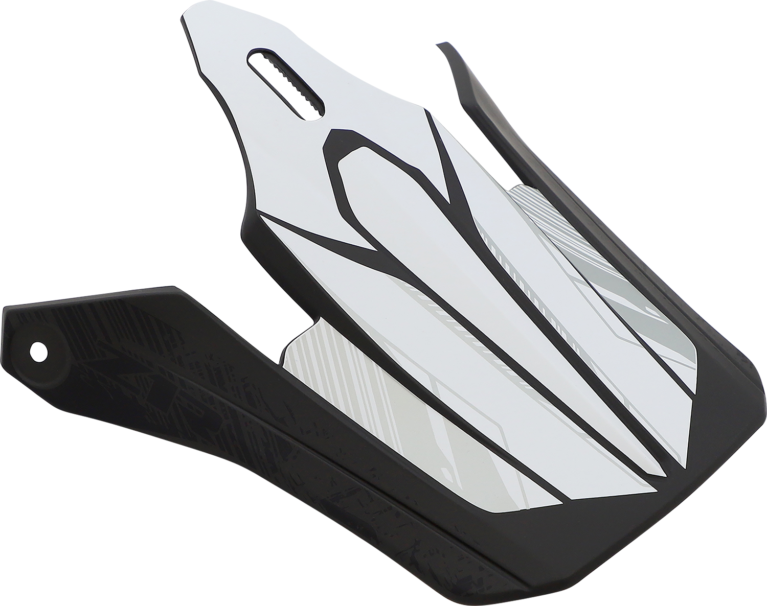 Z1R Youth F.I. Visor Kit in Fractal Matte Black for Z1R helmets, shown with attached visor and mounting hardware.