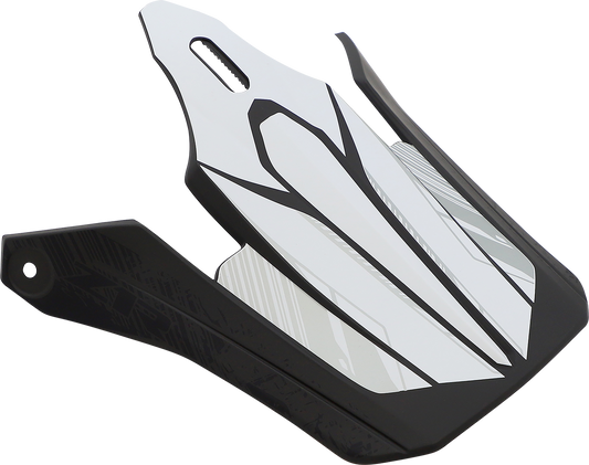 Z1R Youth F.I. Visor Kit in Fractal Matte Black for Z1R helmets, shown with attached visor and mounting hardware.