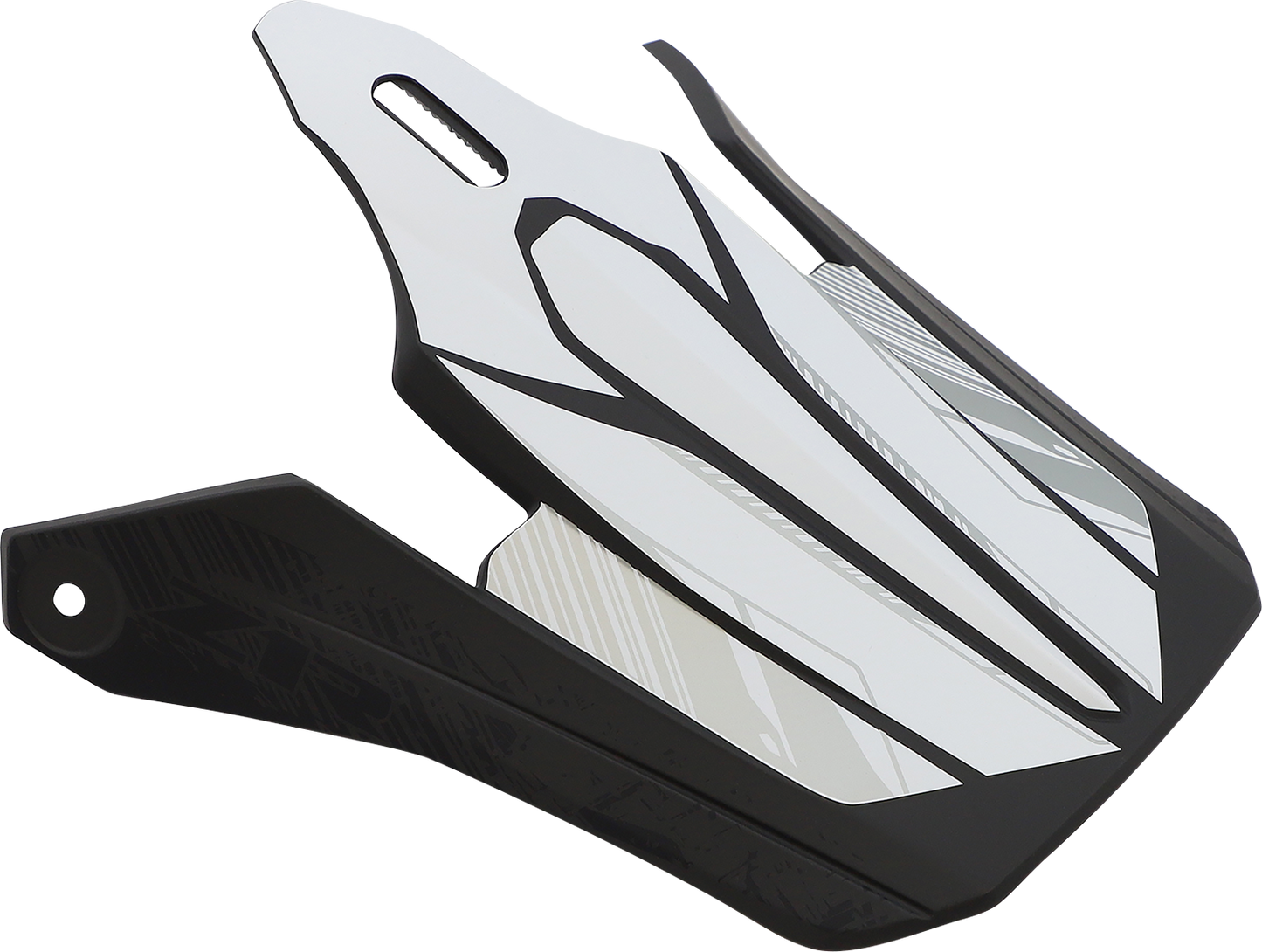 Z1R Youth F.I. Visor Kit in fractal matte black and red for Z1R helmets, with clear visor and mounting hardware visible.