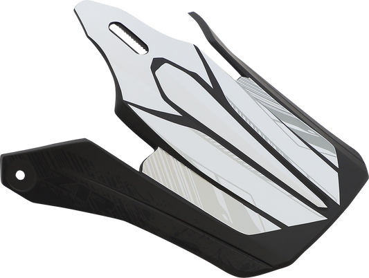 Z1R Youth F.I. Visor Kit in fractal matte black and red for Z1R helmets, with clear visor and mounting hardware visible.