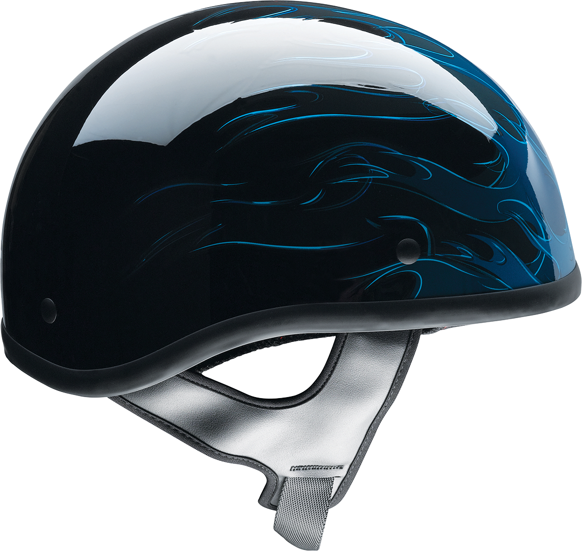 Z1R CC Beanie Helmet in Hellfire Blue, medium size, with sleek design and ventilation, part number 0103-1333.