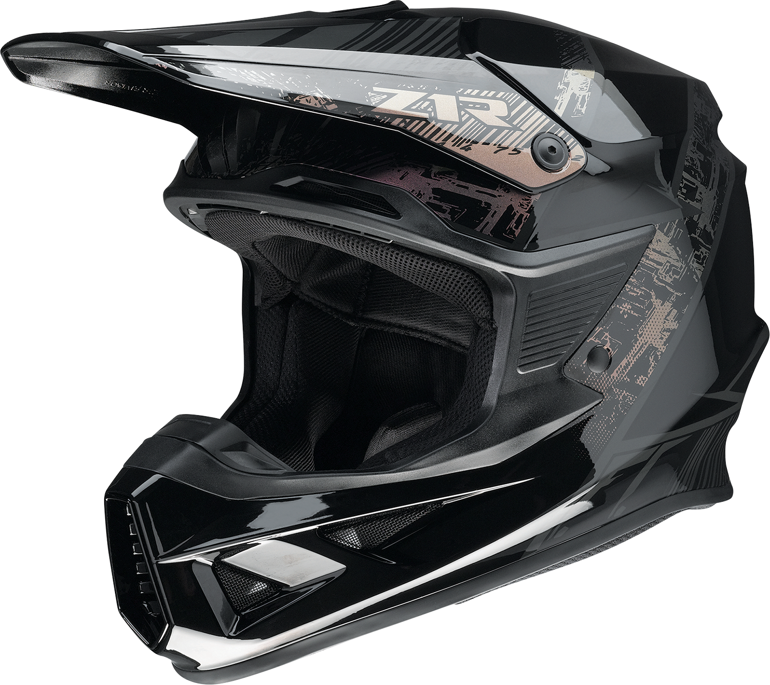 Z1R F.I. Fractal helmet with MIPS® technology in iridescent finish, large size, showing detailed helmet design and branding.