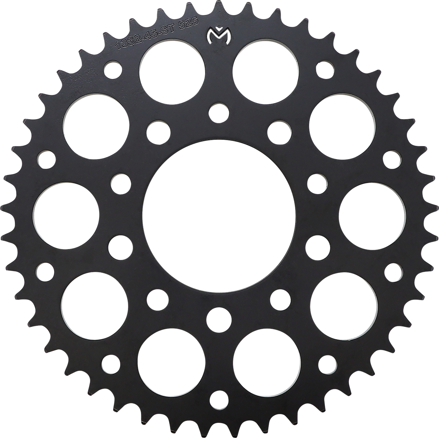 Moose Offroad steel rear sprocket for Honda, 45-tooth, durable offroad motorcycle part with part number 1210-1332-45-ST.