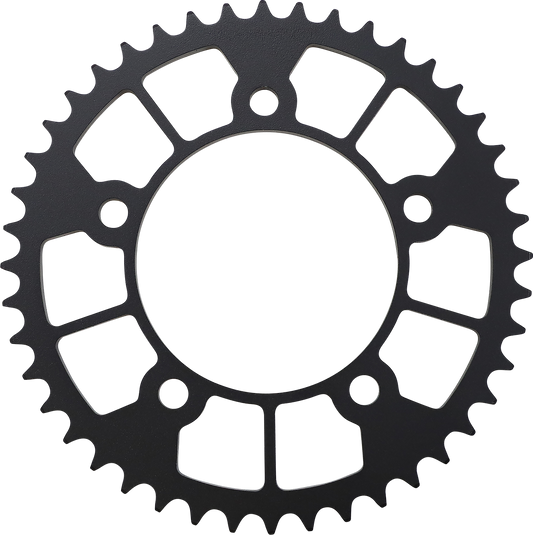 Moose Offroad 44-Tooth Rear Sprocket for Honda motorcycles, featuring durable metal construction and precise gear teeth.