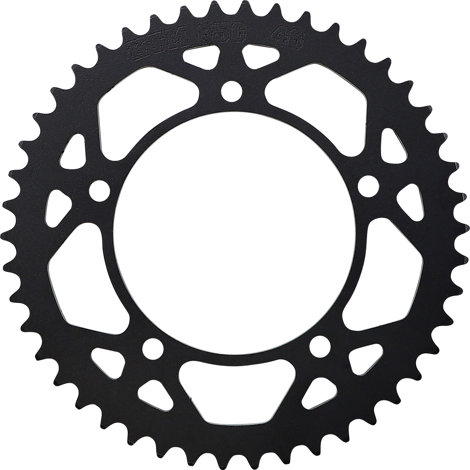 Moose Offroad 46-tooth rear sprocket for Husqvarna and KTM motocross bikes, showing the metal sprocket with teeth.
