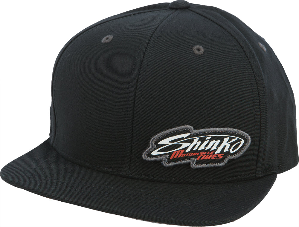 Shinko black hat with a stylish design, made of durable fabric, ideal for everyday wear, featuring a comfortable fit.