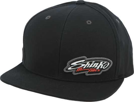 Shinko black hat with a stylish design, made of durable fabric, ideal for everyday wear, featuring a comfortable fit.
