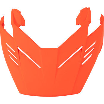 Red ICON Elsinore™ Peak helmet part in XL-3XL size, designed for motorcycle helmets, by Bill's Exhausts.