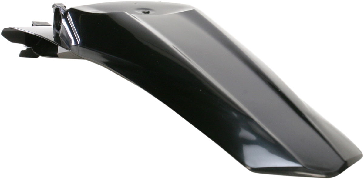 Black Acerbis rear fender for motorcycles, designed to fit models with durable body construction.