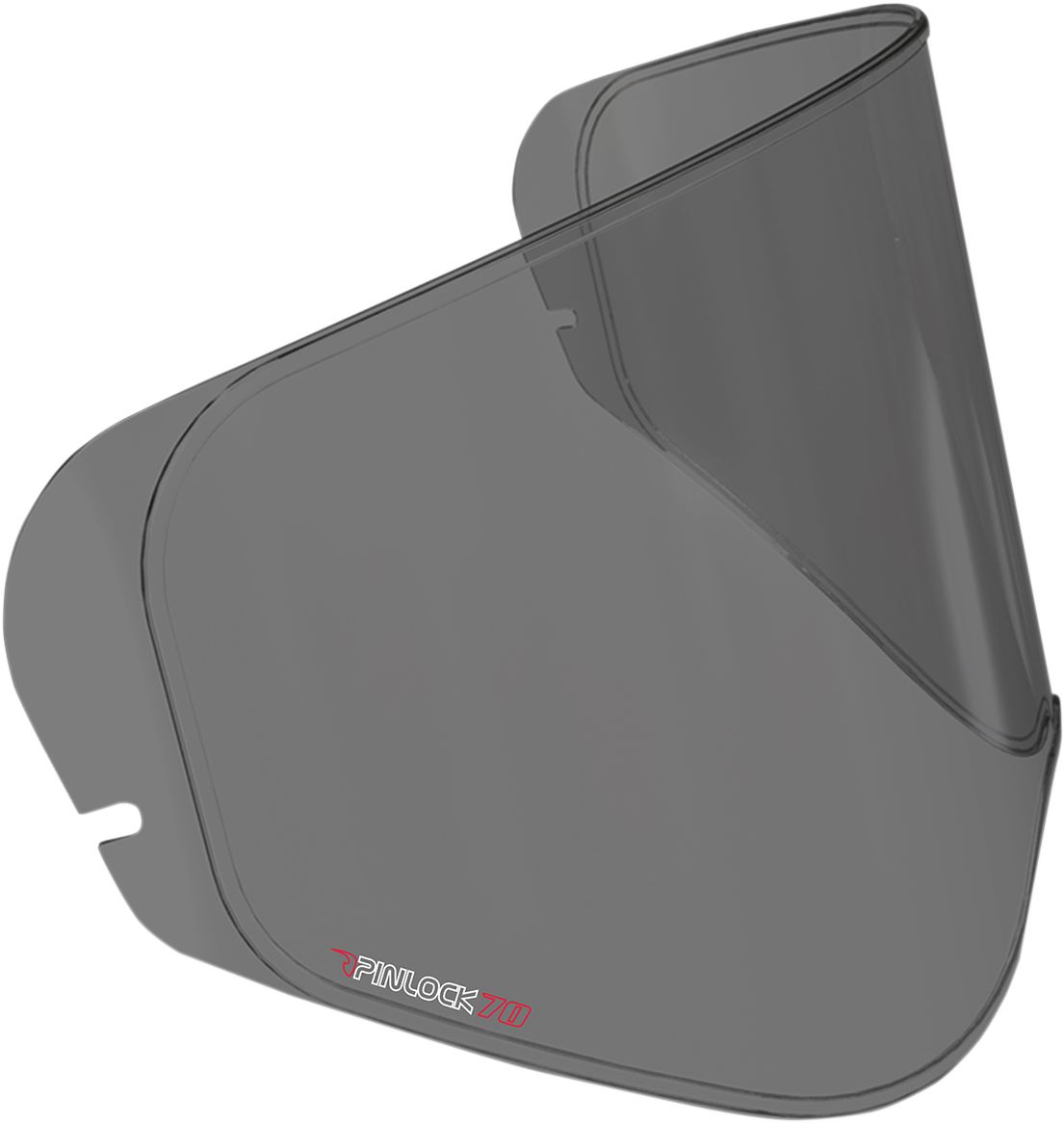 Dark smoke Pinlock® insert lens for helmets, featuring Precision Optics™ and Variant Pro™ from Bill's Exhausts.