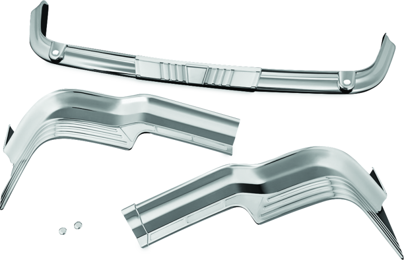 Chrome Kuryakyn Tri-Line Accent for rear Tour-Pak light on Harley-Davidson FLTRXS models, featuring sleek design and durable finish.