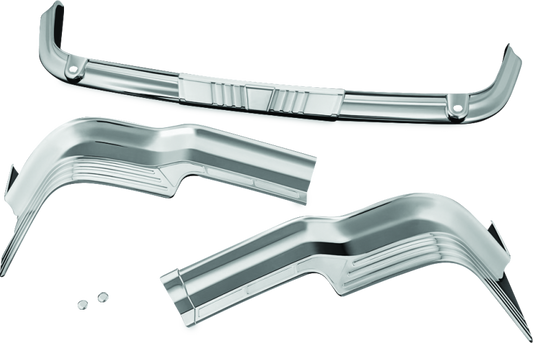 Chrome Kuryakyn Tri-Line Accent for rear Tour-Pak light on Harley-Davidson FLTRXS models, featuring sleek design and durable finish.