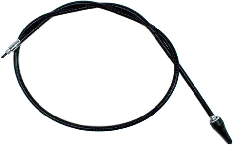 Black vinyl motorcycle speedometer cable by MOTION PRO, OEM quality, designed for reliable speedometer operation.