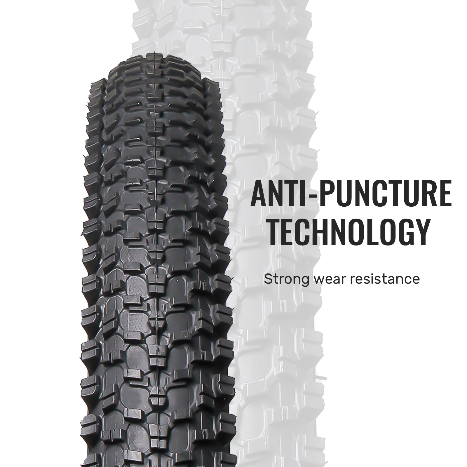 Hycline mountain bike tire 26x1.95 with durable tread for off-road cycling, suitable for cross-country riding.
