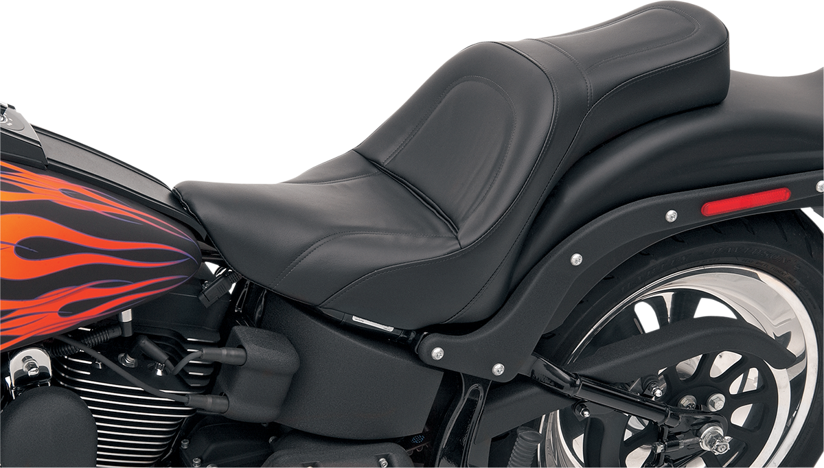 SADDLEMEN King Seat for Harley FLSTF 2007-2017, motorcycle seat with padded comfort, by Bill's Exhausts