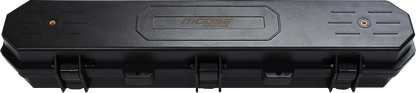 MOOSE OFFROAD Drive Belt Storage Case Q15-6004 showing a rugged black case with mounting hardware for secure belt storage