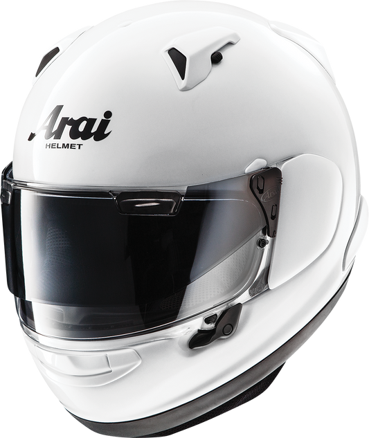 Arai Helmets VAS-V Pro Shade System with Pinlock® installed on a motorcycle helmet, showing the visor and shade mechanism.