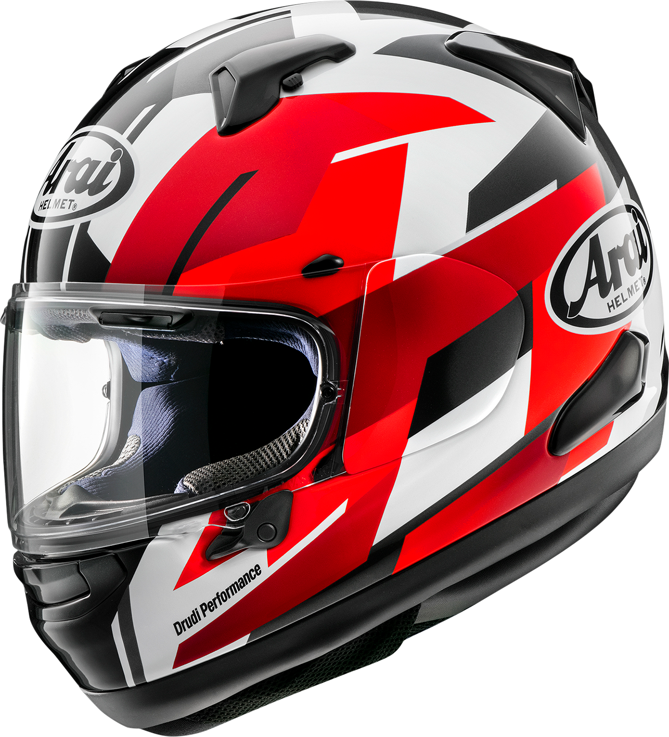 ARAI HELMETS Signet-X motorcycle helmet with Italy flag design, size XS, featuring a sleek aerodynamic shape and ventilated visor.