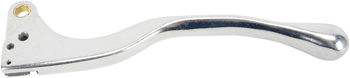 Parts Unlimited polished replacement clutch lever for motorcycles, showcasing sleek metal finish and ergonomic design.
