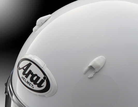 Diamond white ARAI HELMETS XGF Duct front intake vent for Contour-X helmets, replacement part with part number 102005.