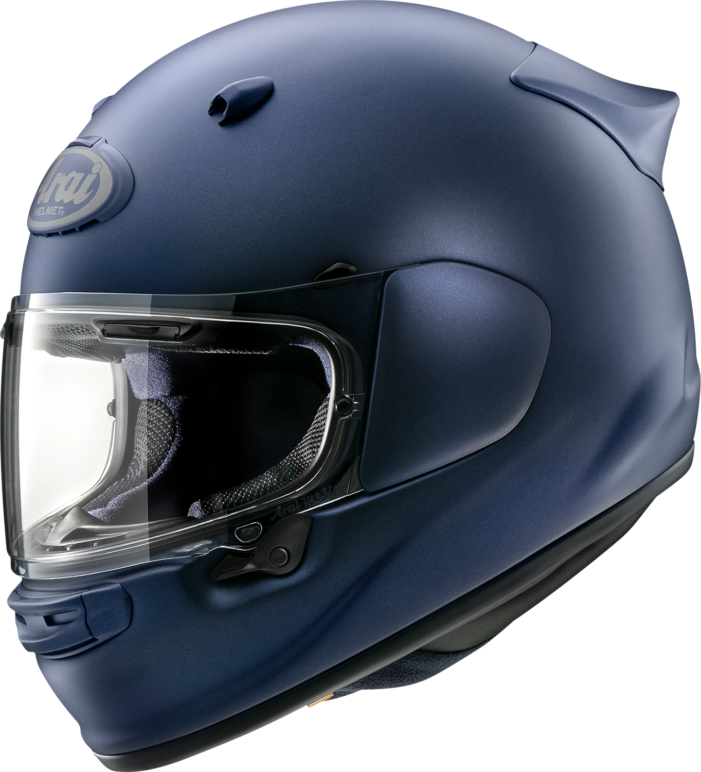 Blue Frost ARAI HELMETS Contour-X motorcycle helmet in large size with sleek design and clear visor.