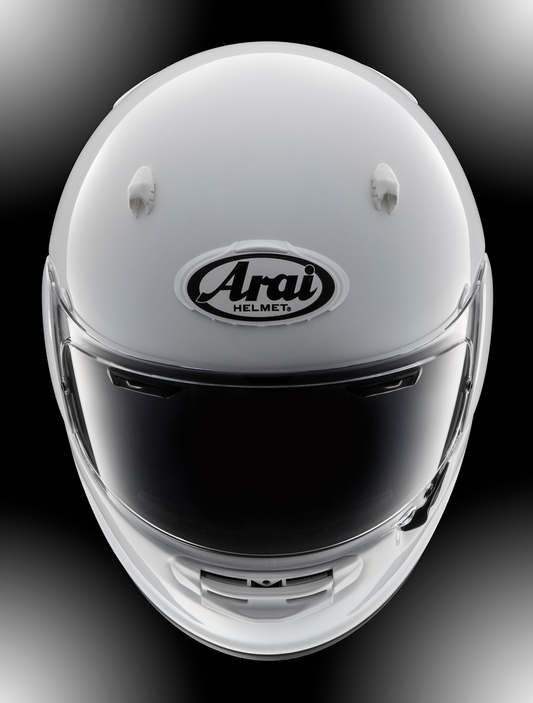 ARAi Helmets XG Chin Vent in Diamond White with part number 102075, designed for optimal airflow and helmet ventilation.
