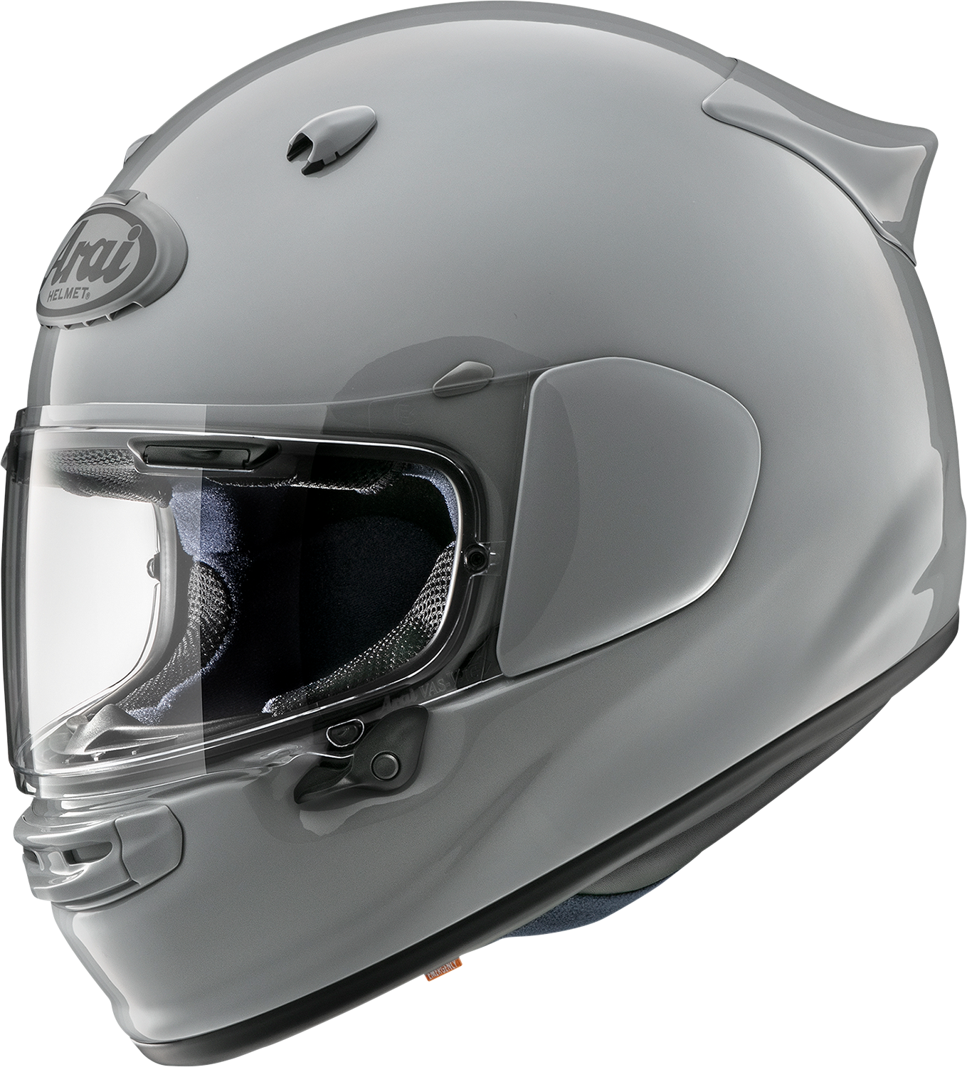 Arai Helmets Contour-X helmet in solid light gray, size extra large, showing the smooth aerodynamic design and ventilation vents.