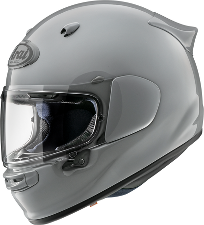 Arai Helmets Contour-X helmet in solid light gray, size extra large, showing the smooth aerodynamic design and ventilation vents.