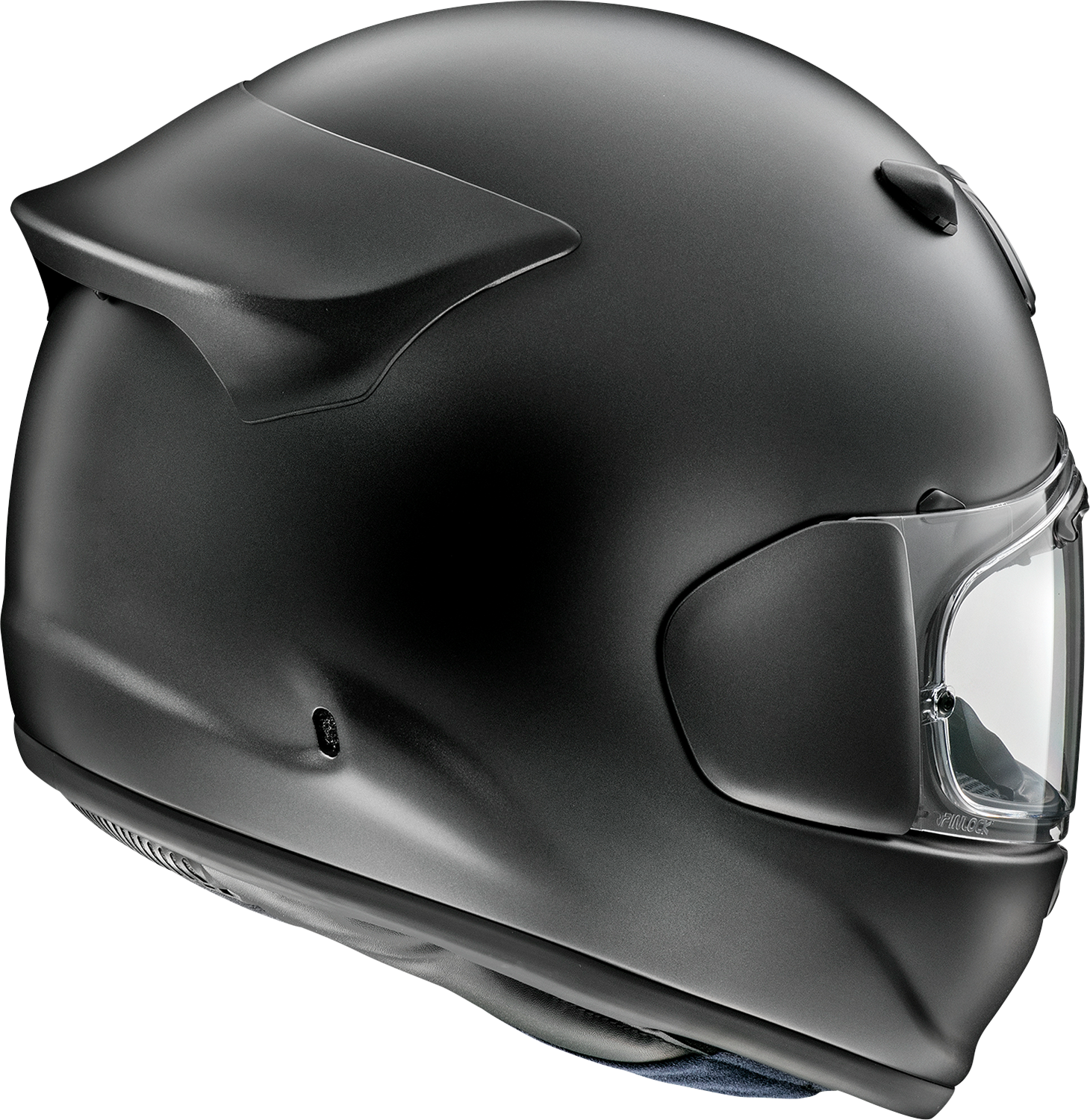 Arai Helmets Contour-X solid black frost motorcycle helmet in large size with sleek design and clear visor.