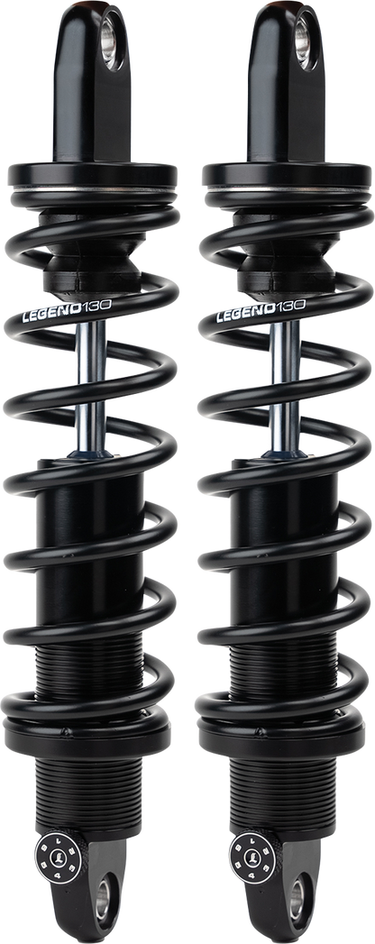 Legend Suspension REVO-A Triglide suspension in black, heavy-duty 13.6-inch replacement part for Harley Davidson Triglide motorcycles
