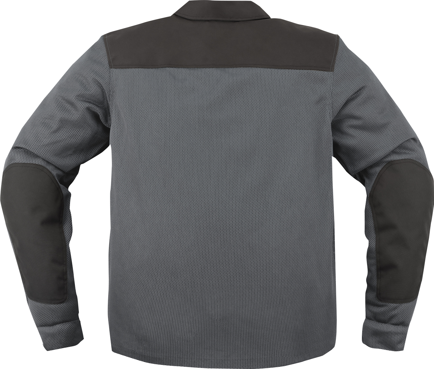 ICON Upstate Mesh CE™ jacket in gray, 2XL, made of durable 400D polyester and cotton canvas with mesh details.
