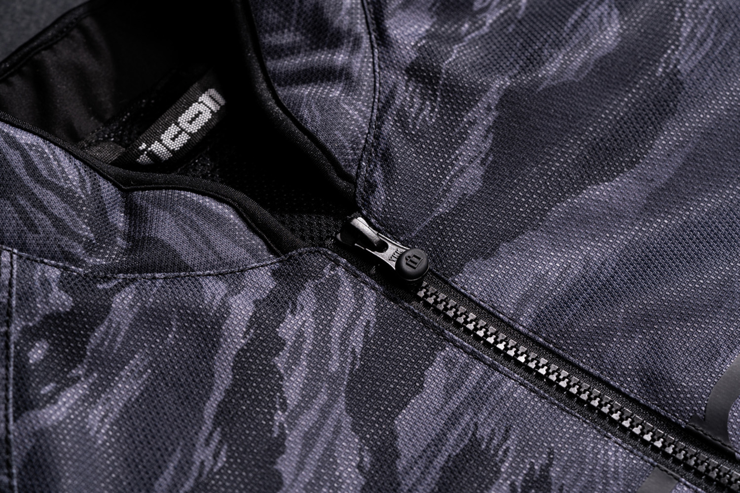 Gray ICON Hooligan CE Tigersblood jacket in small size, featuring rugged design and detailed stitching.