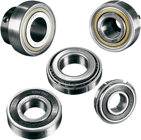 Parts Unlimited 6203-2RS wheel bearing with double seal, 17x40x12mm, shown in a close-up image.