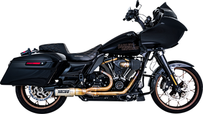 Vance & Hines VO2 Falcon air intake kit in stainless steel for motorcycle, showing the sleek, polished metal design.