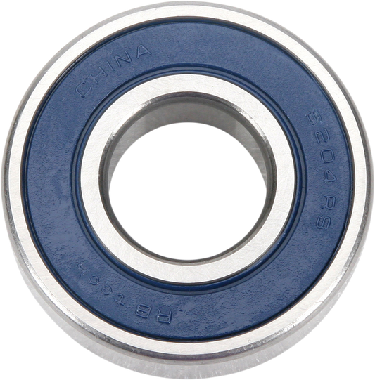 PARTS UNLIMITED 6204-2RS single bearing for machinery, showing metal casing and rubber seals for smooth operation.