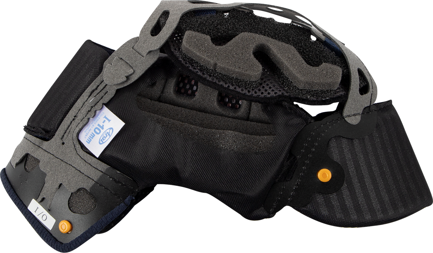 Interior pad for ARAI Corsair-X, Signet-X, and Defiant-X helmets, EP I 10mm, with soft cushioning and secure fit.
