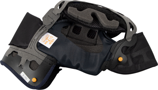 Interior pad for ARAI Helmets Corsair-X, Signet-X, and Defiant-X, EP V 7 mm, part number 07-5695, showing foam and fabric layers.