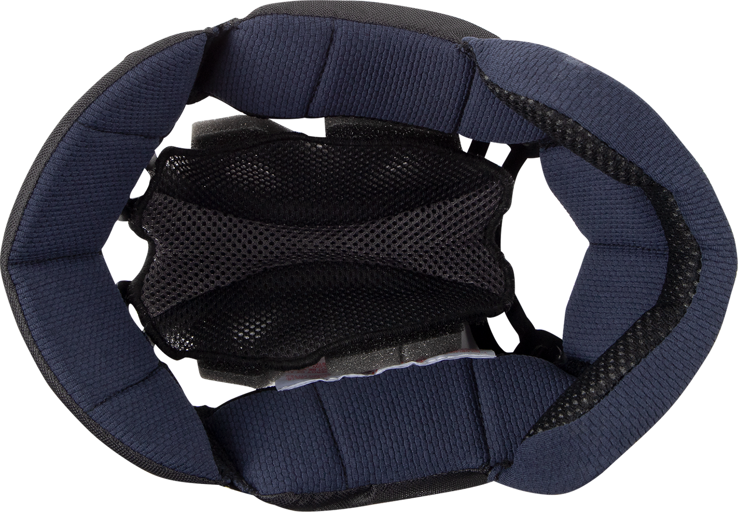 Interior pad for ARAI Helmets Corsair-X, Signet-X, Defiant-X, EP I 10mm, shown in black with foam padding.