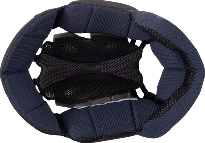 Interior pad for ARAI Helmets Corsair-X, Signet-X, Defiant-X, EP I 10mm, shown in black with foam padding.