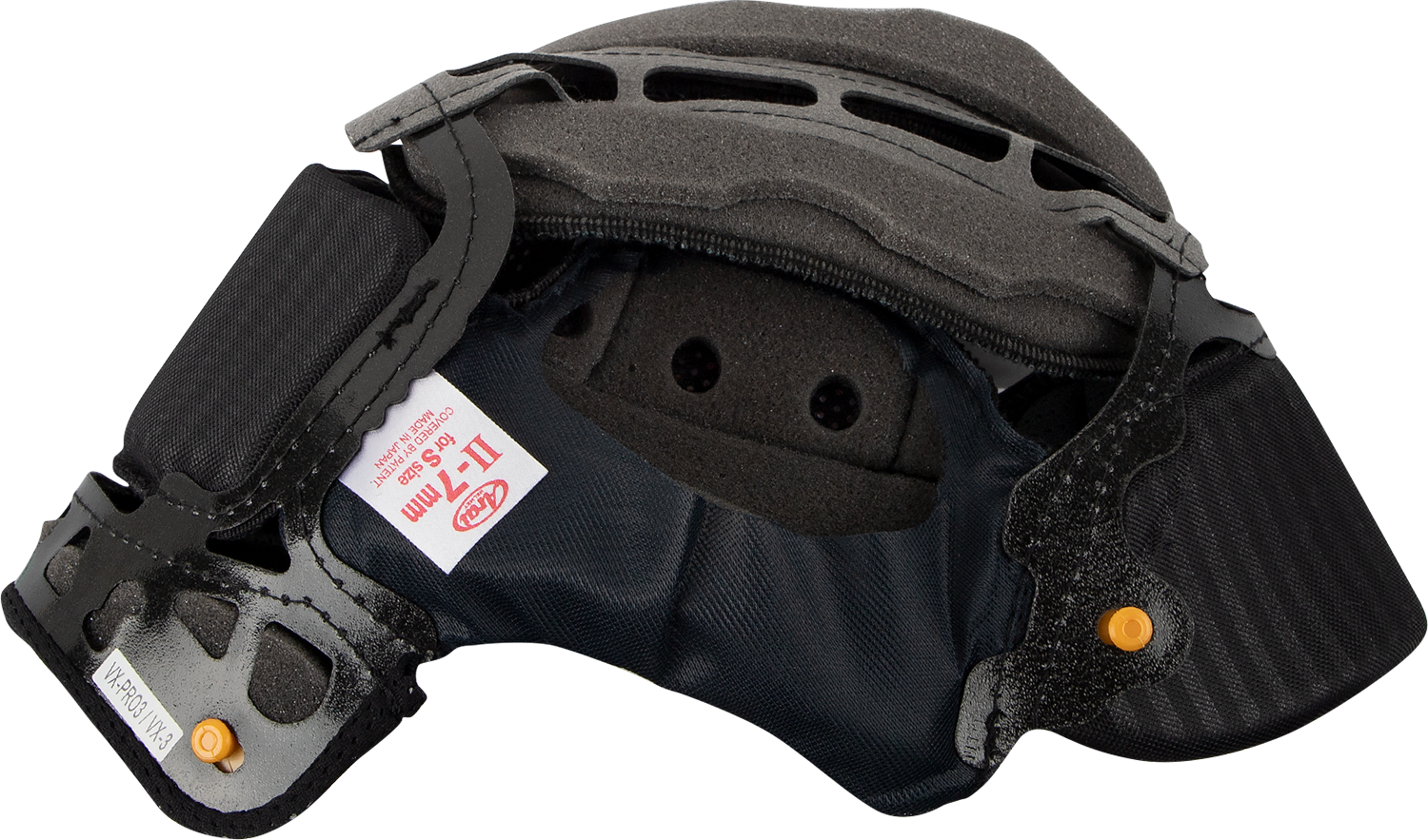 Interior padding for ARAI Helmets XD-4, VX-Pro3, and VX-Pro4, II 7mm thick, shown in the image.