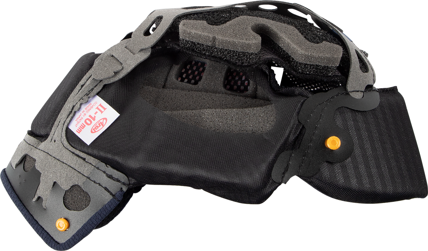 ARAÏ HELMETS Quantum-X interior pad EP II, 10mm, showing soft padding and detailed construction for helmet comfort.