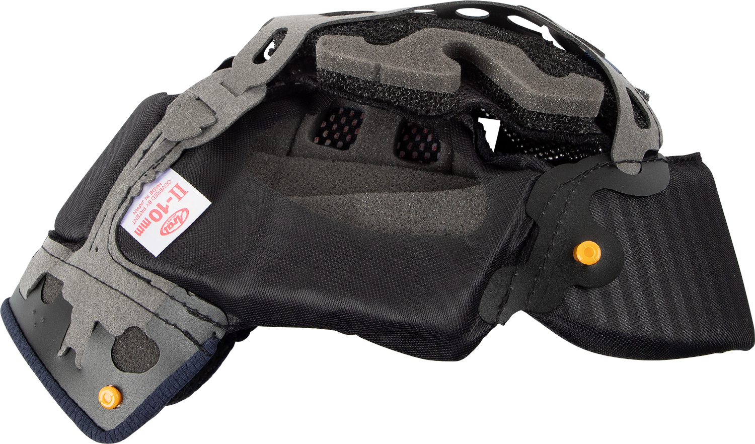 ARAÏ HELMETS Quantum-X interior pad EP II, 10mm, showing soft padding and detailed construction for helmet comfort.