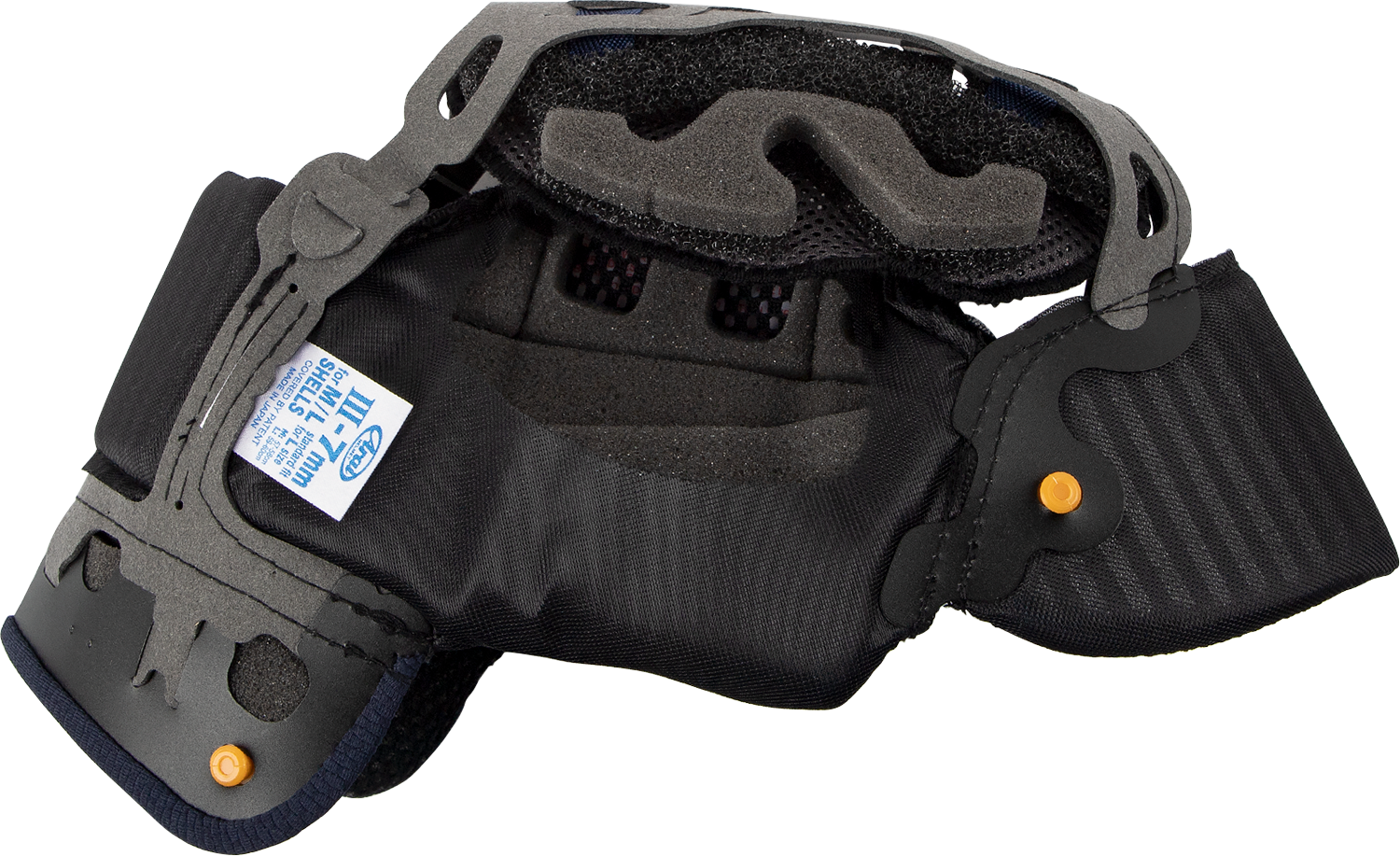 ARAi HELMETS Quantum-X interior pad EP III 7mm with part number 07-5820, close-up view of padded helmet interior component.
